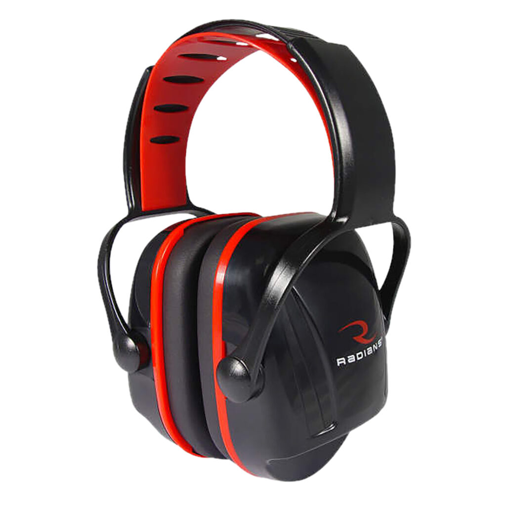 Radians XC0130CS X-Caliber Muff 22 dB Over the Head Black Youth 1 Pair
