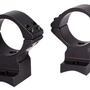 Talley 74X725 Scope Mount/Ring Combo Extended Black Anodized 30mm Tube Savage Round Receiver with AccuTrigger (110 Series/A17/A22) Medium Rings