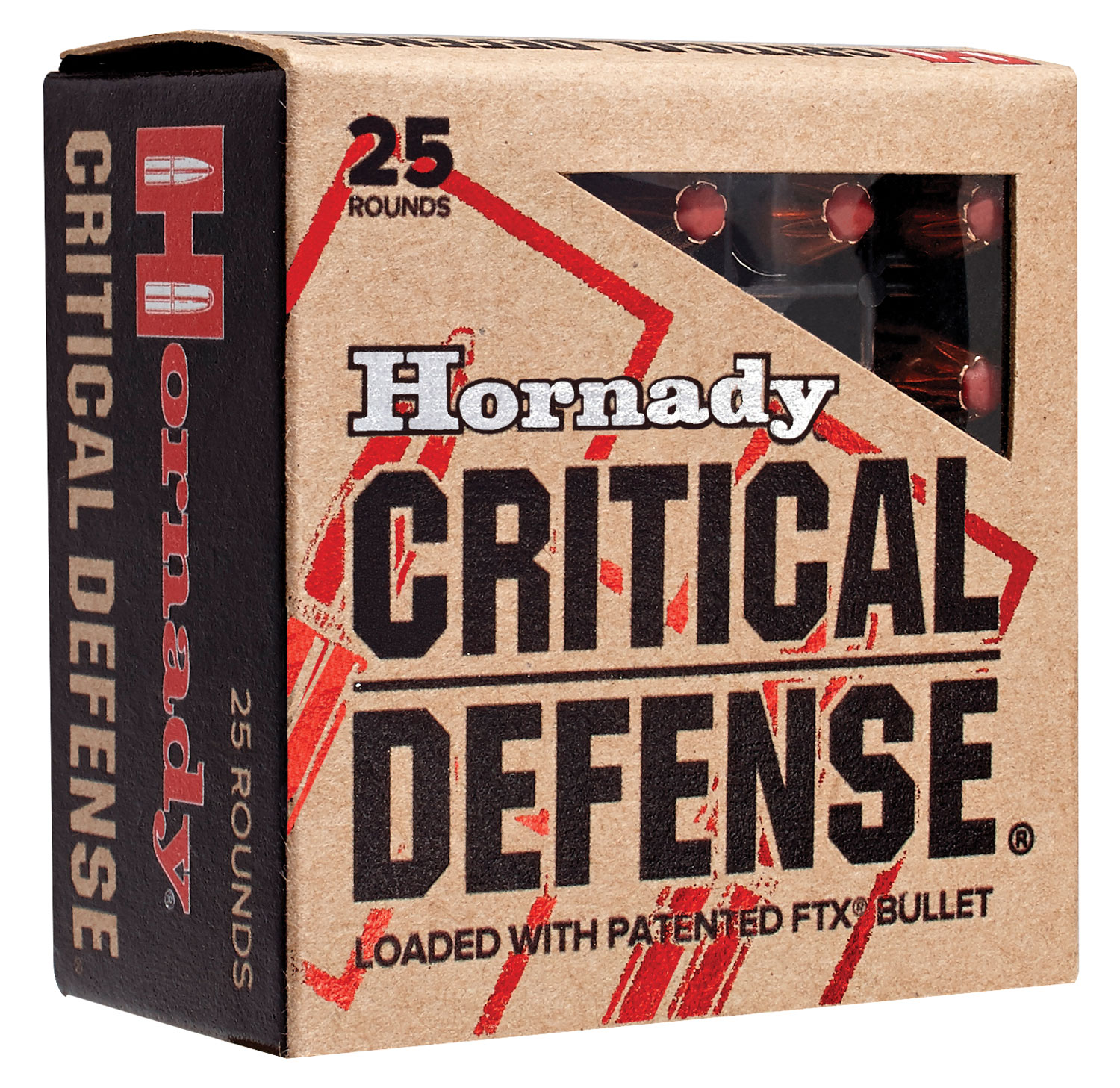 Hornady 91340 Critical Defense 40S&W 165gr Hornady Flex Tip eXpanding 20 Per Box/10 Case