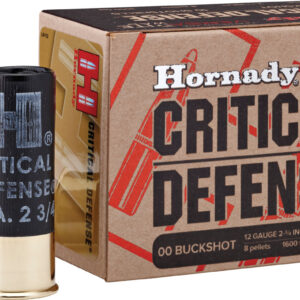 Hornady 86240 Critical Defense 12 Gauge 2.75" 00 Buck Shot 10 Per Box/ 10 Case