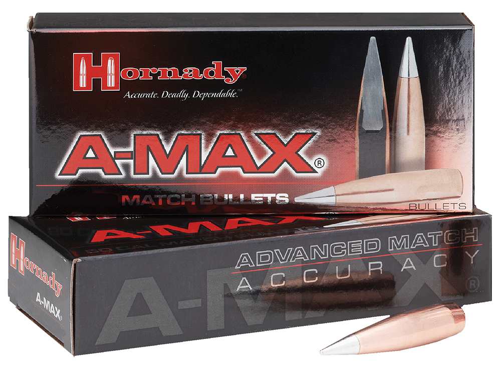 Hornady 5165 A-MAX 50 Cal 750 gr A Max 20 Per Box/ 12 Case