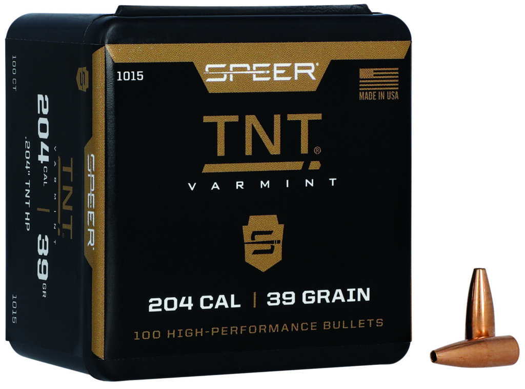 Speer 1015 TNT  204Cal 39gr TNT Hollow Point 100 Per Box/5 Case