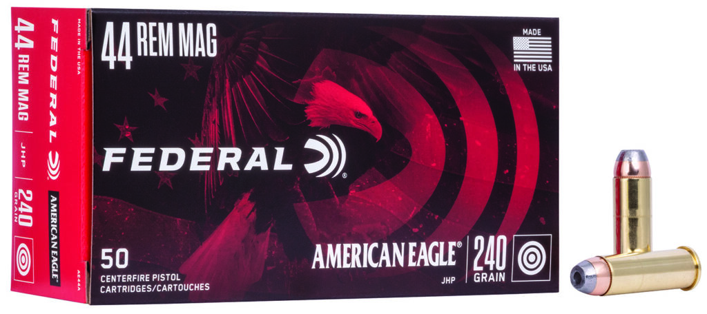 Federal AE44A American Eagle Handgun 44RemMag 240gr Jacketed Hollow Point 50 Per Box/20 Case