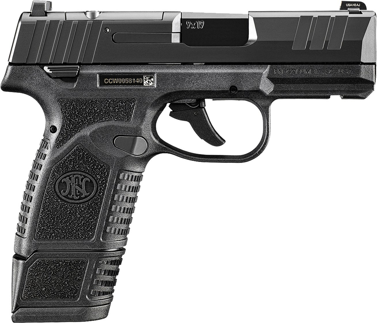 FNM REFLEX MRD 9MM MS BLK 15RD