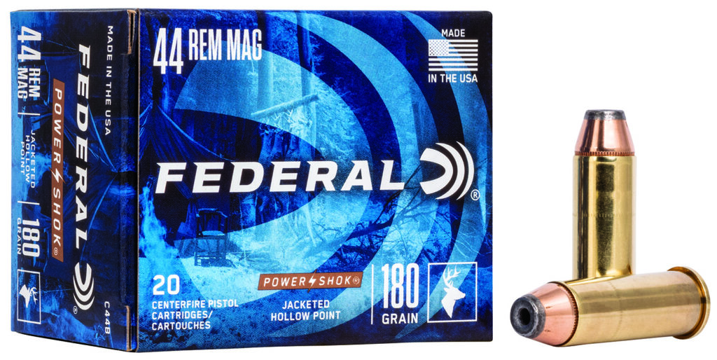 Federal C44B Power-Shok Handgun 44RemMag 180gr Jacketed Hollow Point 20 Per Box/25 Case