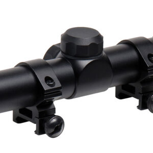 TruGlo TG-853932B Trushot Black Anodized 3-9x32mm 1" Tube Duplex Reticle w/Rings 3/8" Dovetail