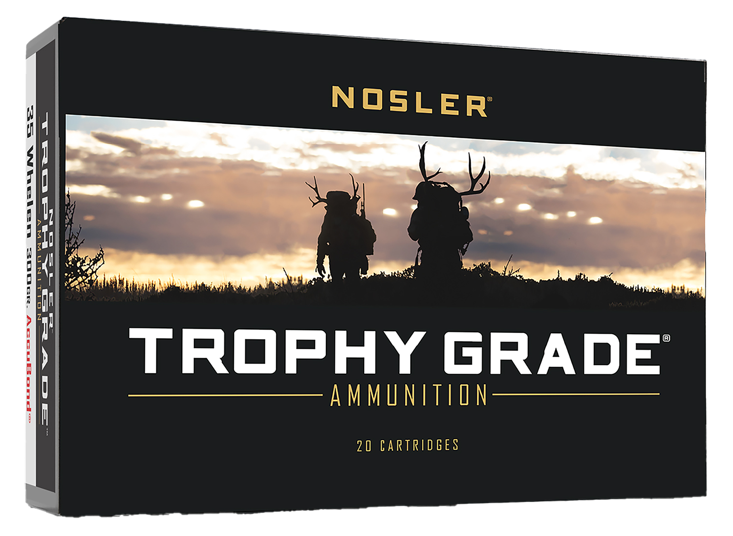 Nosler 60081 Trophy Grade 35Whelen 225gr Nosler AccuBond 20 Per Box/10 Case