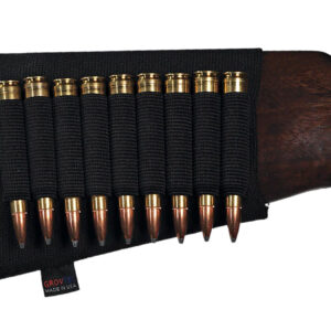 GrovTec US Inc GTAC81 Buttstock Cartridge Holder Elastic 9rd Rifle Buttstock Mount