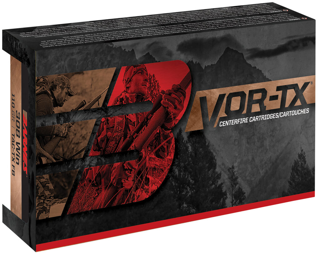 Barnes Bullets 21548 VOR-TX Rifle 300Blackout 110gr TAC-TX Flat Base 20 Per Box/10 Case