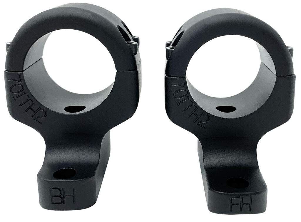 DNZ 701H2 Game Reaper 2 Scope Mount/Ring Combo Matte Black 1" Howa