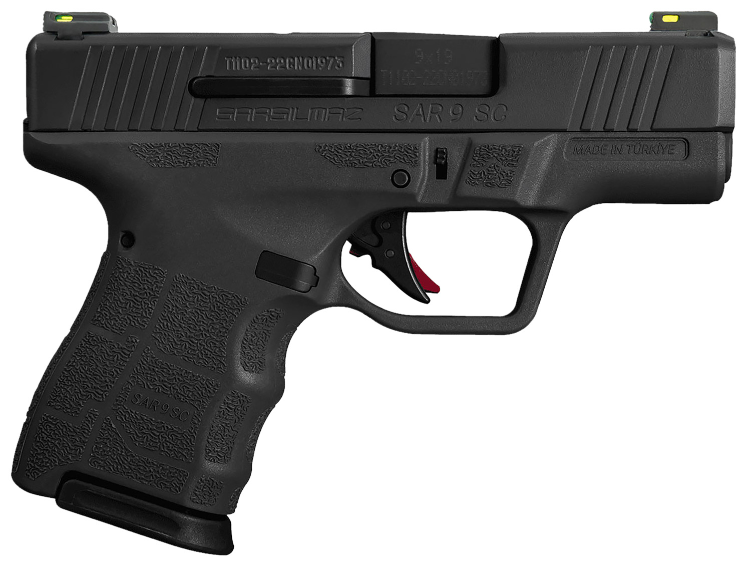 SAR FIREARMS SAR9 SC 9MM BLK 3.3" 12+1 #