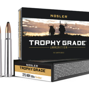 Nosler 40606 Trophy Grade Safari  375H&HMag 300gr Nosler Spitzer Partition 20 Per Box/10 Case