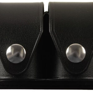 HKS 203PLBN SpeedLoader Case Double Black Large Hytrel Belt Loop Fits S&W/Ruger/Colt/Taurus/Dan Wesson Belts 2.25" Wide