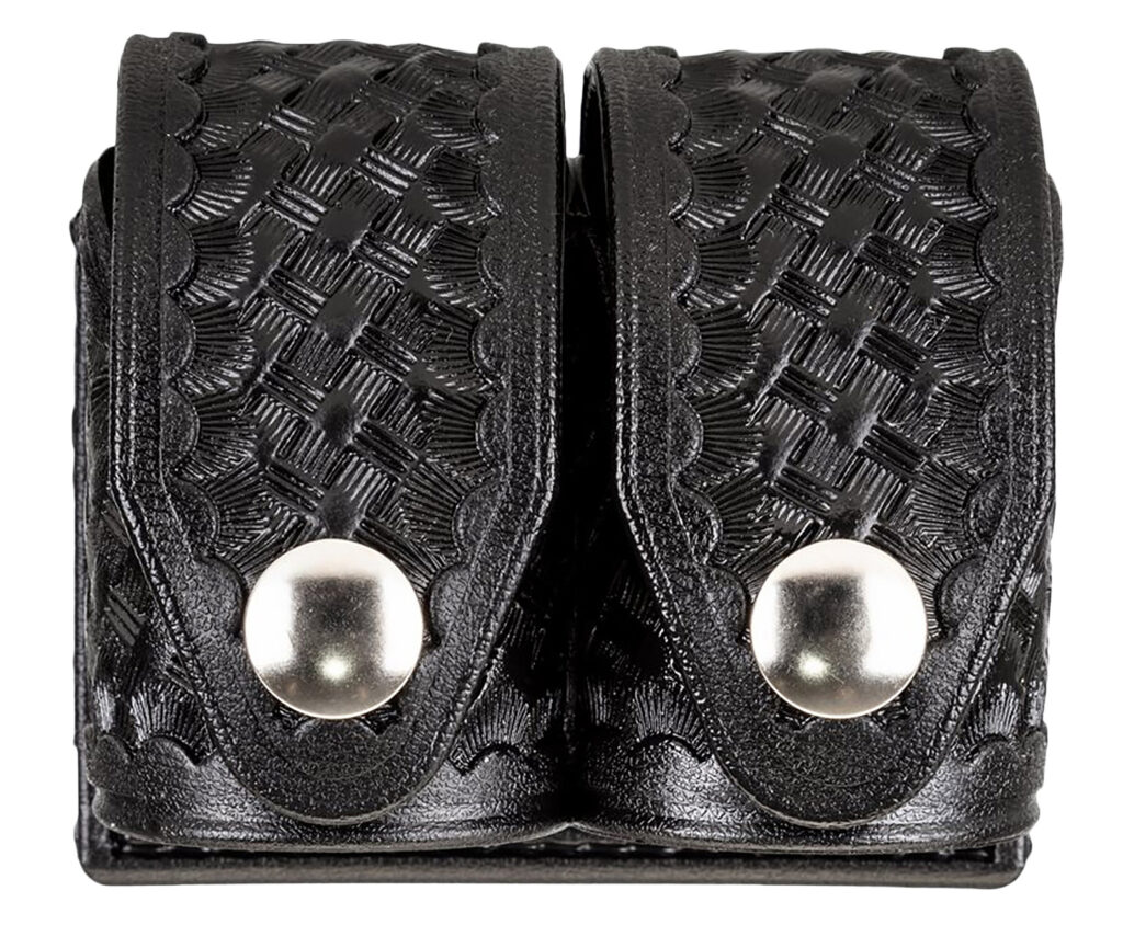 HKS 203BLBN SpeedLoader Case  Double Large Black Hytrel Belt Loop Belts 2.25" Wide
