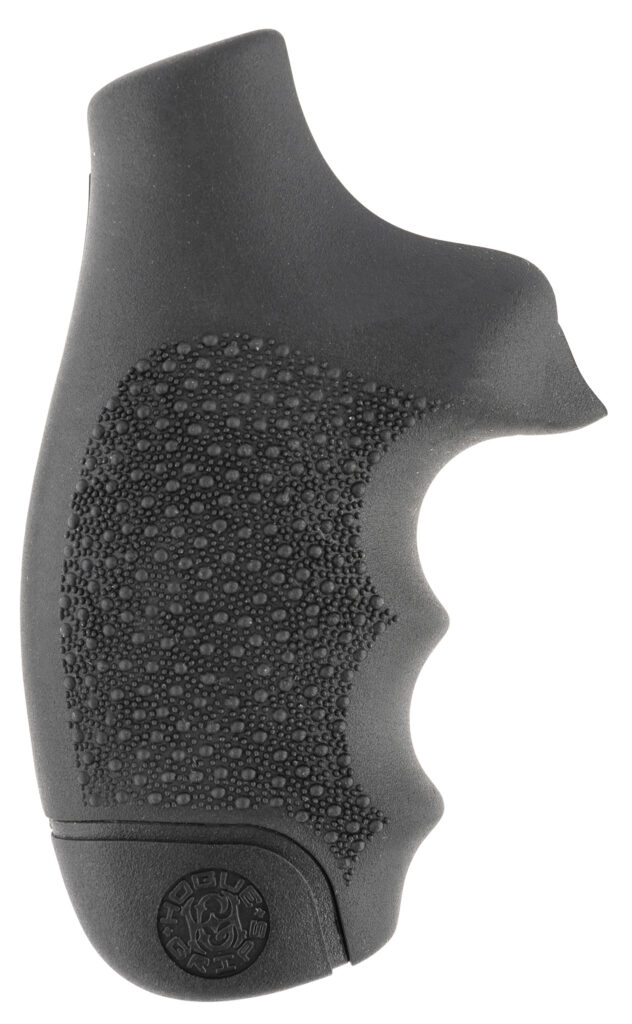 Hogue 60100 Monogrip Cobblestone Black Nylon with Finger Grooves for S&W J Frame with Round Butt