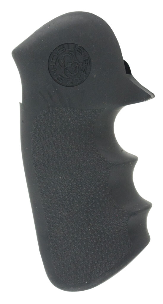 Hogue 47000 Monogrip Finger Grooves Black Rubber with Finger Grooves for Colt King Cobra, Anaconda