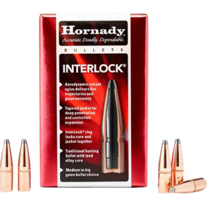Hornady 3335 InterLock  338 Cal .338 250 gr Soft Point Recoil Proof 100 Per Box/ 15 Case
