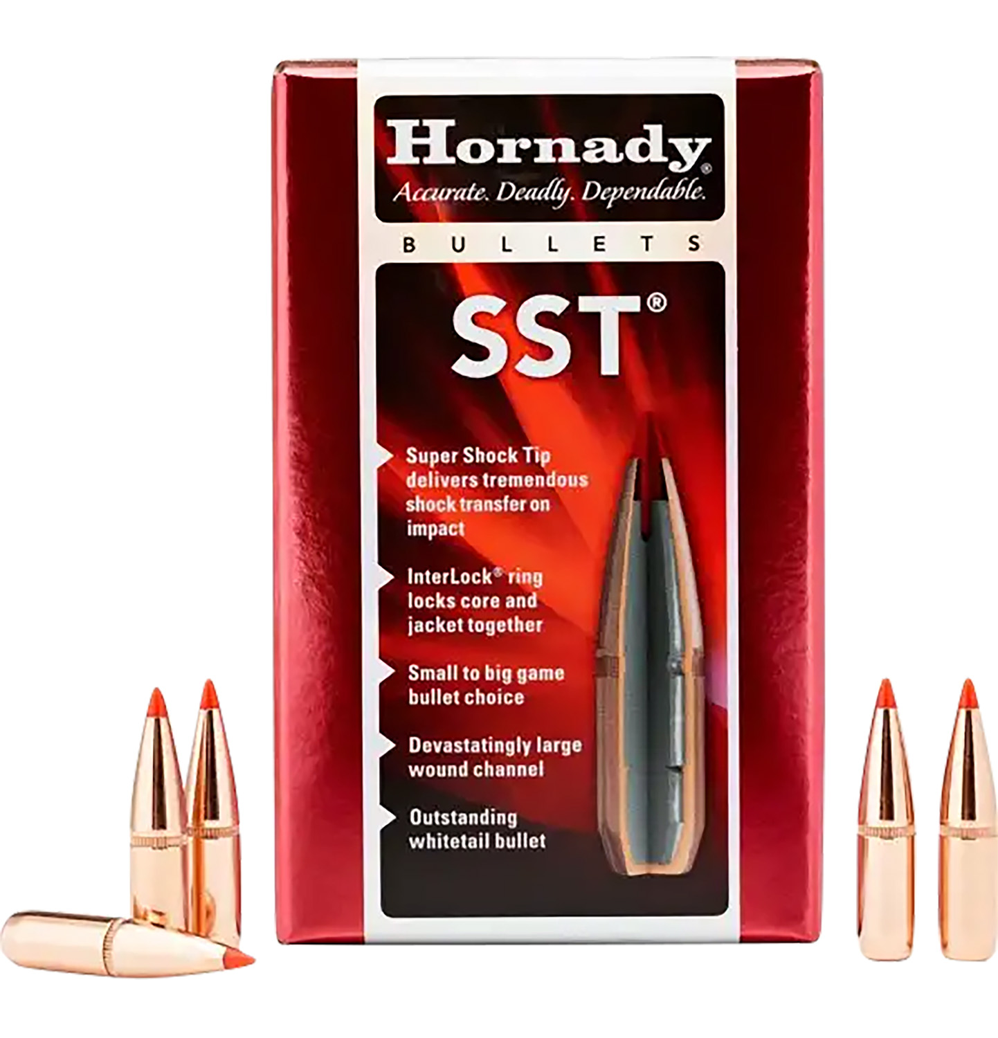 Hornady 30452 SST 30 Cal .308 165 gr Super Shock Tip 100 Per Box/ 15 Case