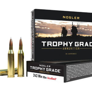 Nosler 48263 Trophy Grade  243Win 90gr Nosler AccuBond 20 Per Box/10 Case