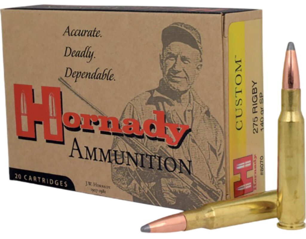 Hornady 8070 Custom 275Rigby 140gr InterLock Spire Point 20 Per Box/10 Case
