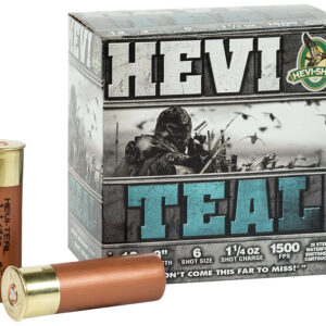 HEVI-Shot HS60006 HEVI-Teal 12Gauge 3" 1 1/4oz 6Shot 25 Per Box/10 Case