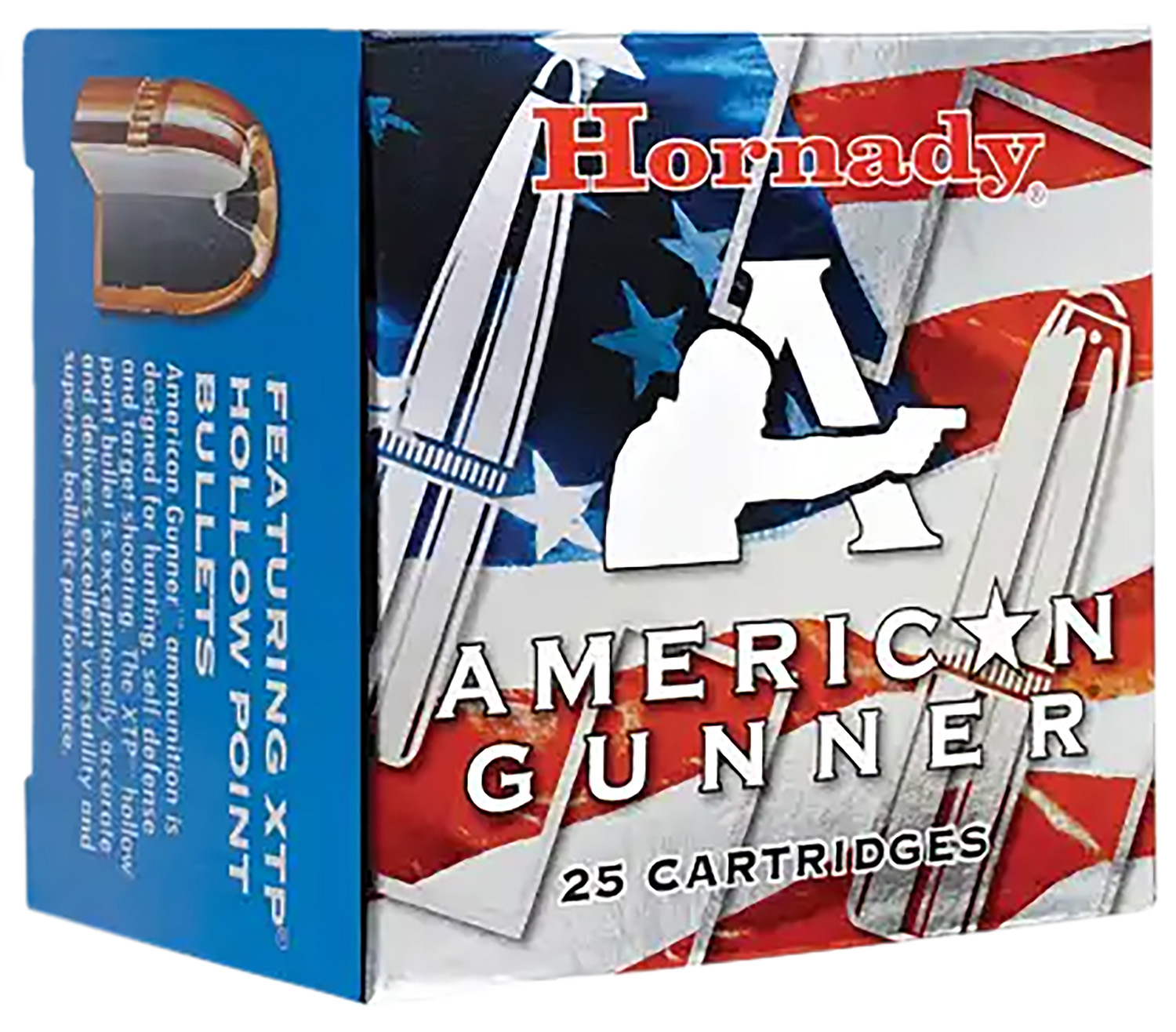 Hornady 90104 American Gunner 380ACP 90gr Hornady XTP Hollow Point 25 Per Box/10 Case