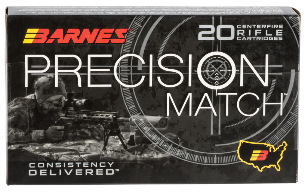 Barnes Bullets 30740 Precision Match  300Win Mag 220gr Open Tip Match Boat Tail 20 Per Box/10 Case