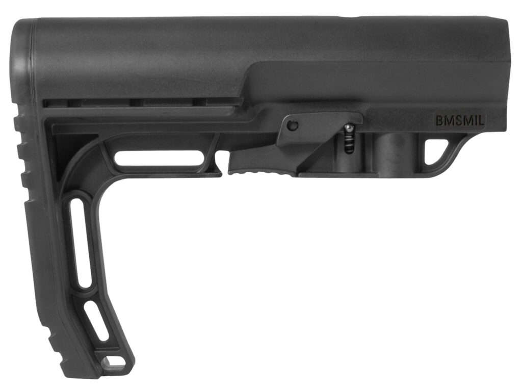 Mission First Tactical BMSMIL Battlelink Minimalist Stock Collapsible Black Synthetic for AR-15, M16, M4 with Mil-Spec Tube (Tube Not Included)