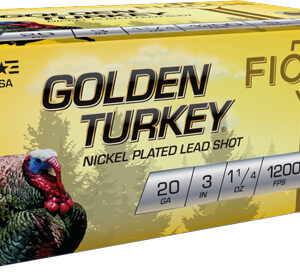 FIOCCHI GOLDEN TURKEY 20GA 3" - 1-1/4OZ #6 10RD 10BX/CS