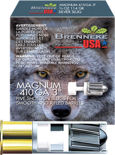 BRENNEKE USA CLASSIC MAG 410 - 3" 1/4OZ SLUG 5RD 50BX/CS - Image 2