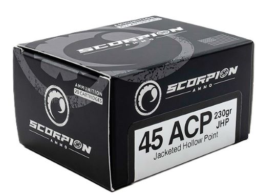 SCORPION 45ACP - 230GR JHP 20RD 10BX/CS