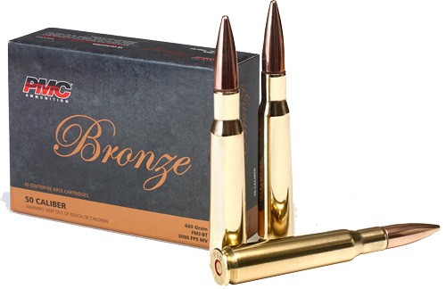 PMC 50 BMG 660GR FMJ-BT - 10RD 20BX/CS