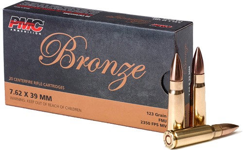 PMC 7.62x39 123GR FMJ - 20RD 25BX/CS