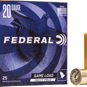 FEDERAL GAME LOAD 20GA 2.75" - 1OZ #6 250RD CASE LOT
