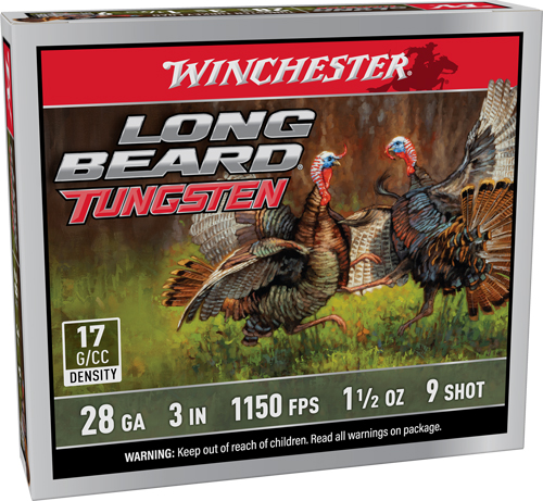 WINCHESTER LONG BEARD TS17 - 28GA 3" 1/1/2OZ #9 5RD 10BX/C