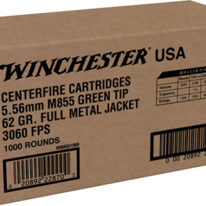WINCHESTER USA 5.56X45 GREEN - TIP 1000RD CASE LOT