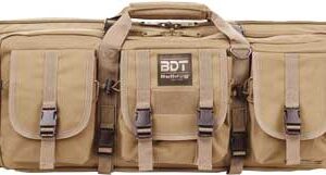 BULLDOG 42" DOUBLE TACTICAL CS - 3 LARGE ACCESS POCKETS TAN