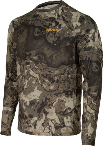 MUDDY BASE LAYER CREW TOP - VEIL CANYON GREY LARGE