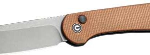 CIVIVI KNIFE ELEMENTUM 3.47" - BROWN MICARTA/GRAY STONEWASH