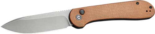 CIVIVI KNIFE ELEMENTUM 3.47" - BROWN MICARTA/GRAY STONEWASH