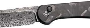 CIVIVI KNIFE ELEMENTUM 3.47" - MARBLE CARBON FIBER/BLK STNWS