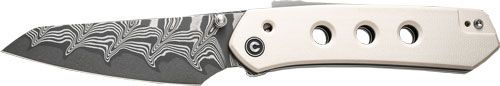 CIVIVI KNIFE VISION FG 3" - IVORY DAMASCUS BLADE CLAM PACK