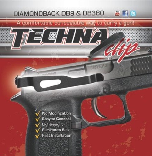TECHNA CLIP HANDGUN RETENTION - CLIP DIAMONDBACK DB380/DB9 RS