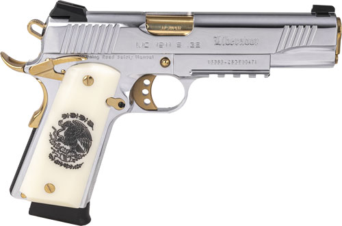 GIRSAN MC1911S LIBERADORE - 38 SUPER CHROME/GOLD ENGR. 8RD