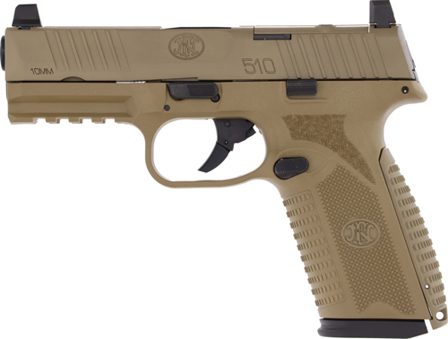 FN 510 MRD 10 MM NMS - 2-10RD MAG FDE