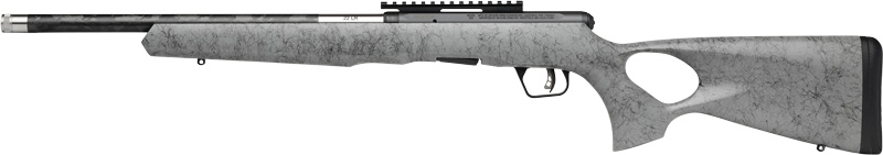 SAVAGE B22 22WMR TIMBERLITE - THUMBHOLE 18" CF 10RD GRY WOOD - Image 2
