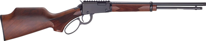 HENRY H1 SPORTER LEVER RIFLE - 22WMR 18.5" BLUED WALNUT