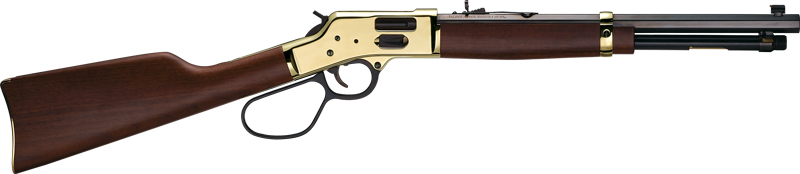 HENRY H6 BIG BOY BRASS 45LC - SIDE GATE 16.5" OCTAGON WALNUT