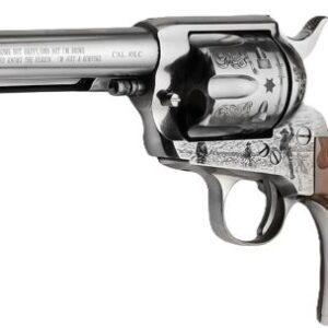 E.M.F. COWPOKE 45LC 4.75" - ENGRAVED NICKEL WOOD