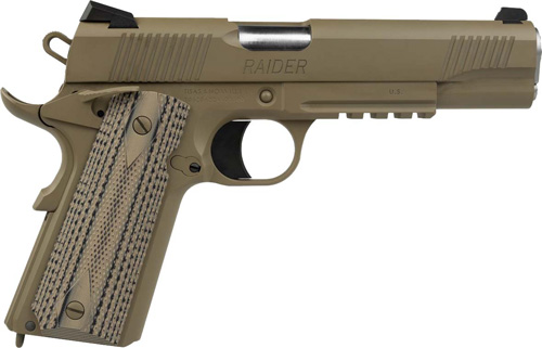 TISAS 1911 RAIDER 9MM - 5" BBL G10 W/ RAIL 2-9RD FDE